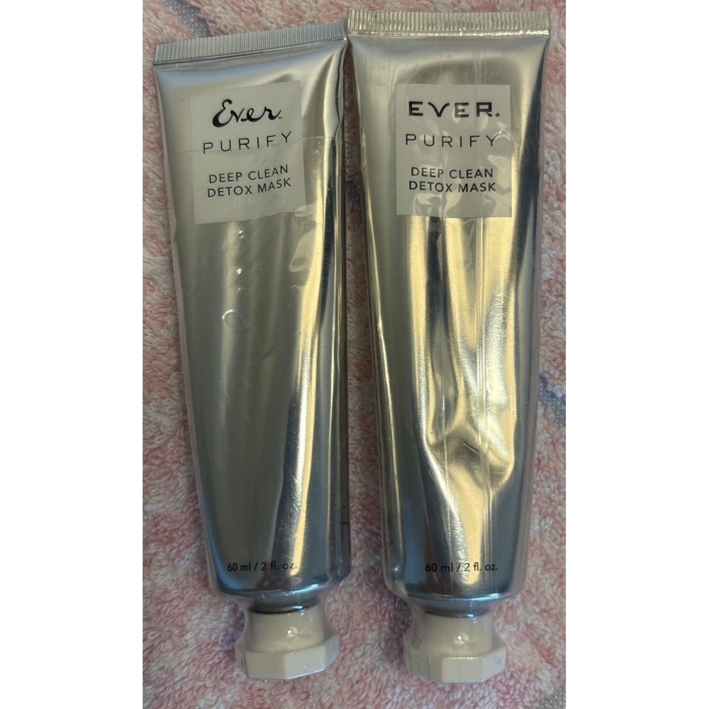 Ever Skin Products set of 2‎ NEW Sealed Deep Clean Detox Mask full size